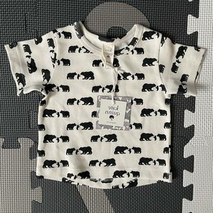 Kate Quinn Boxy Shirt Bears 3-6,organic cotton